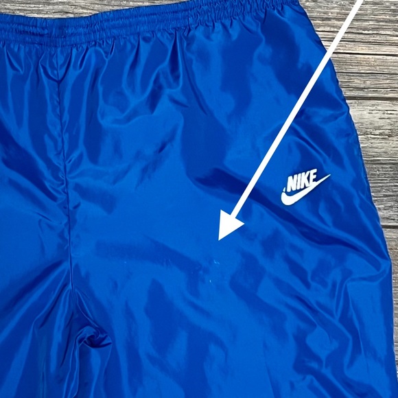 Vintage Nike Windbreaker Pants Royal Blue Men’s XL Extra Large Drawstring 34X34 - Picture 4 of 16
